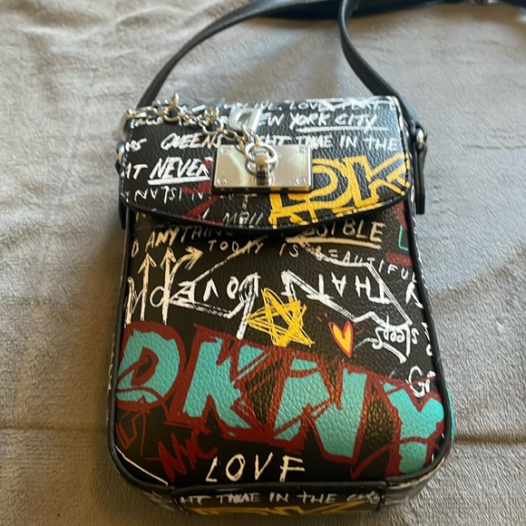 DNKY Graffiti Print Shoulder bag